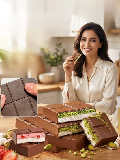 Dubai Style Pistachio Nougat Chocolate