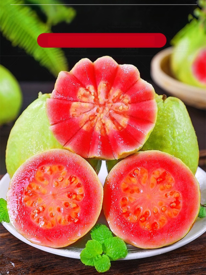 Soft and sweet red guava seeds