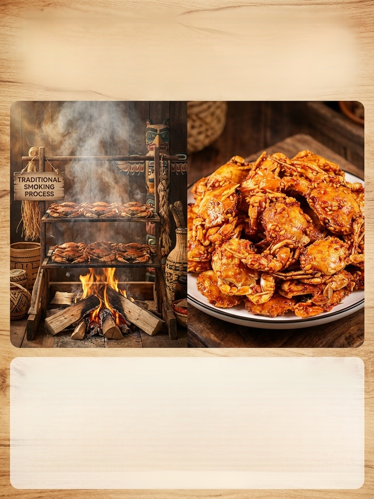 Spicy Sea Crab Snacks - High in Protein, Low in Sodium