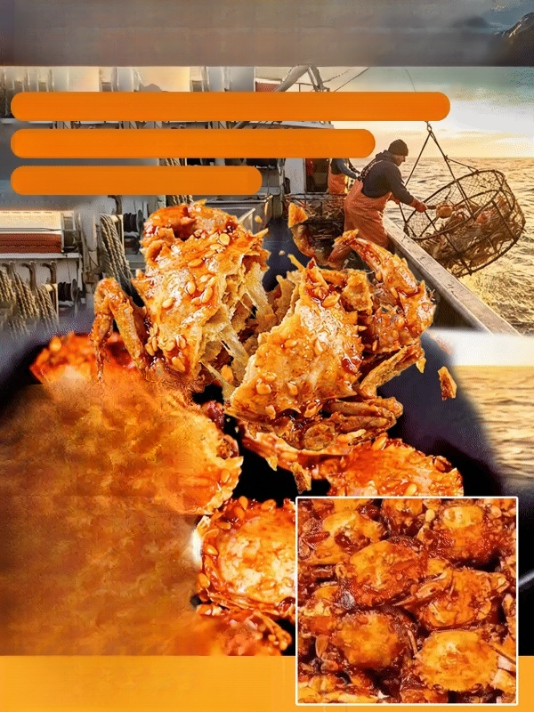 Spicy Sea Crab Snacks - High in Protein, Low in Sodium