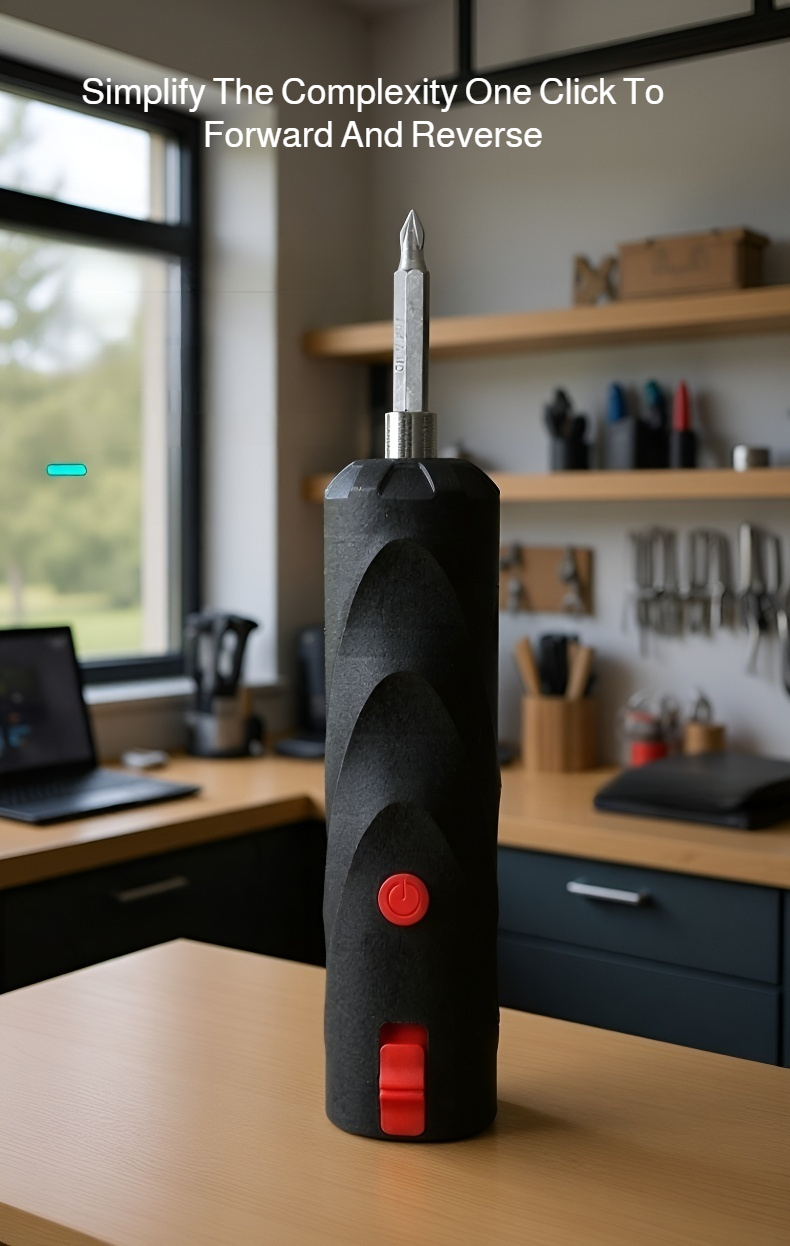 Rechargeable electric screwdriver with LED light