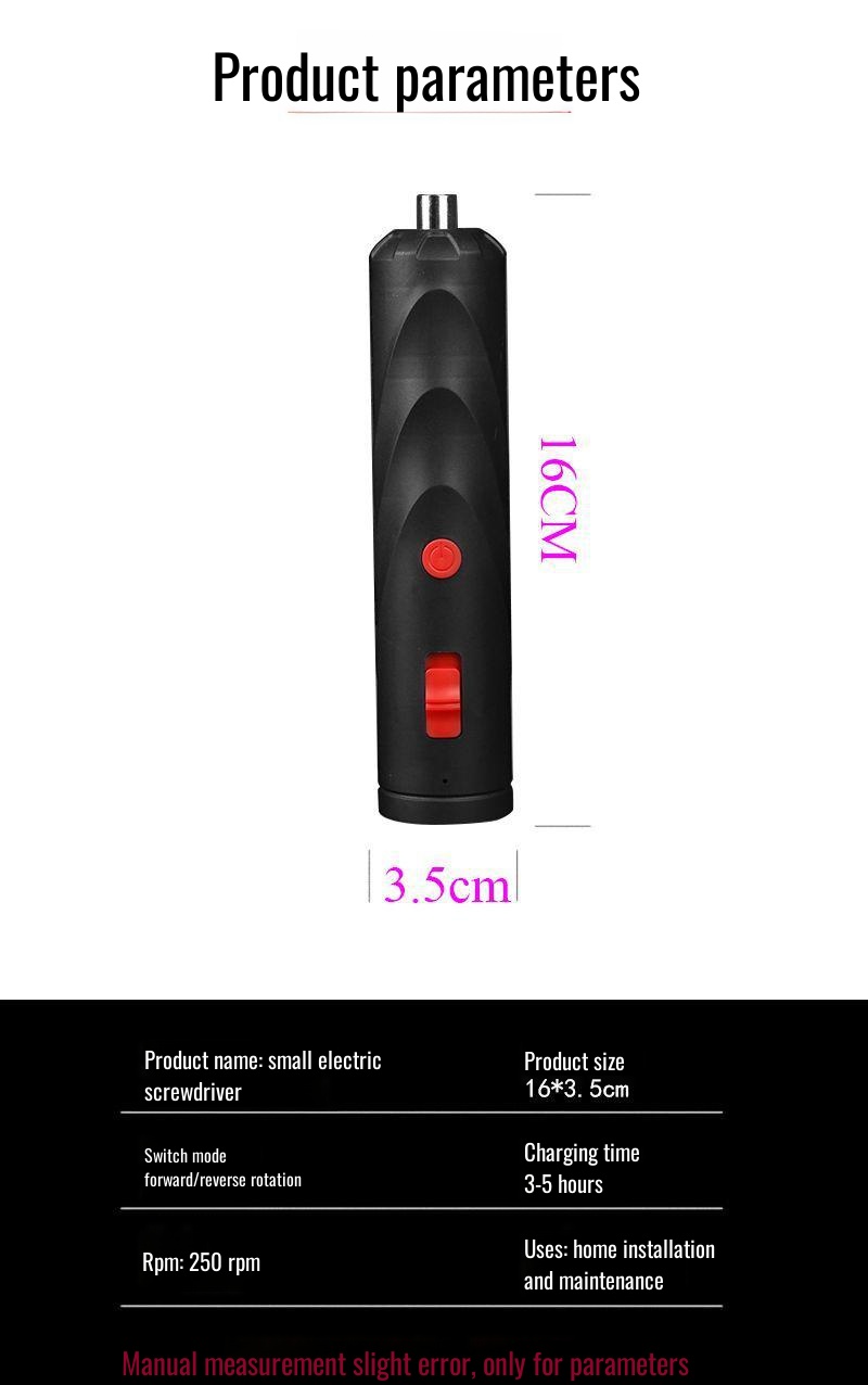 Electric screwdriver with interchangeable bits