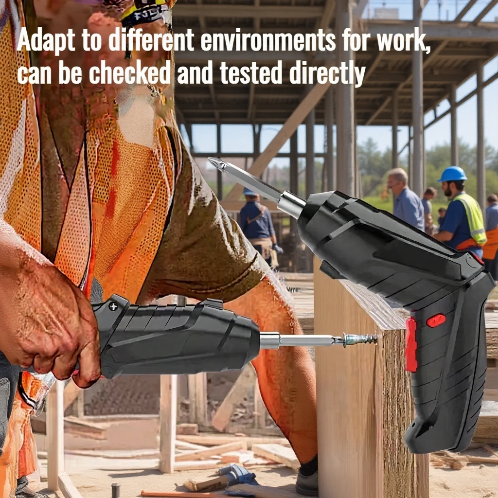 Electric screwdriver with multiple attachments