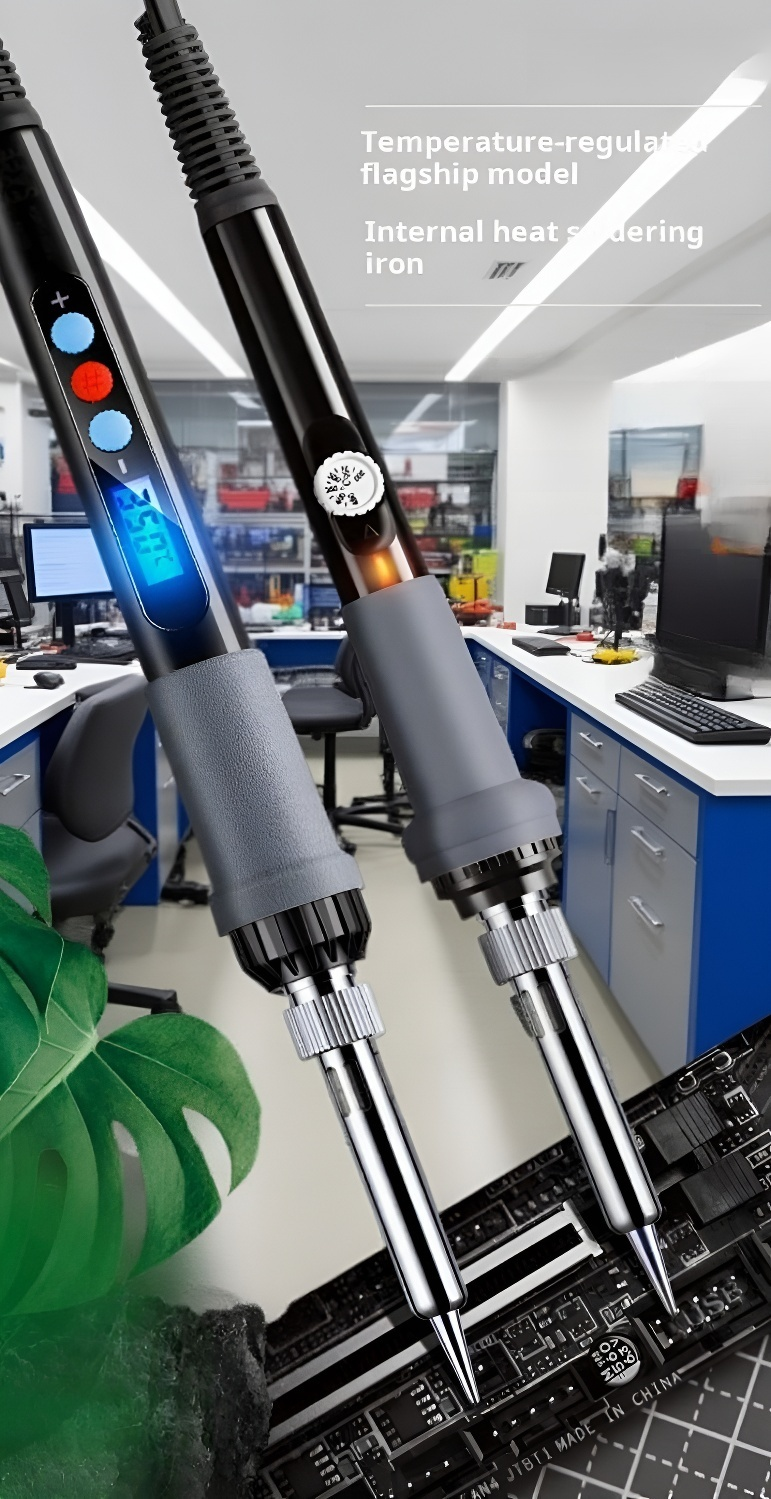 Digital Adjustable Temperature Soldering Iron Kit complete set