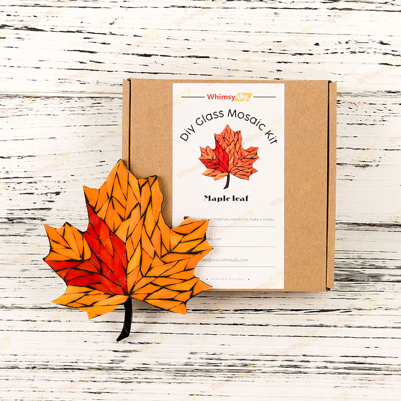 Maple Leaf Glass Mosaic Kit