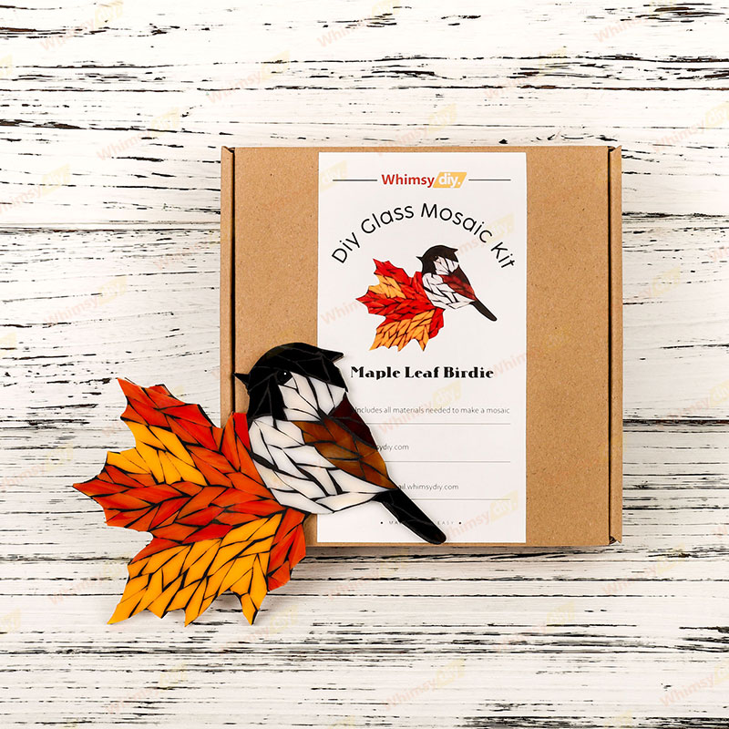 Maple Bird Glass Mosaic Kit