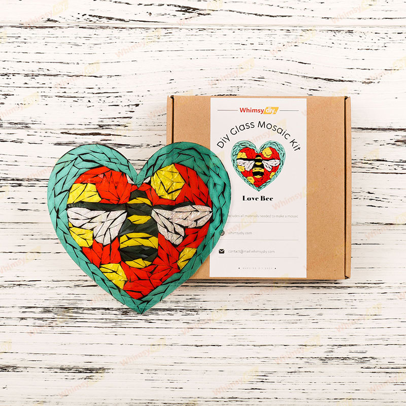 Love Bee Glass Mosaic Kit