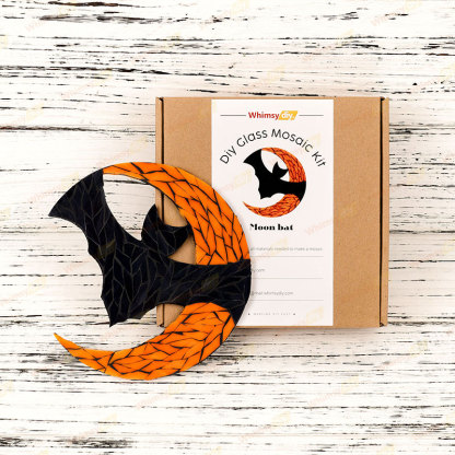 Moon Bat Glass Mosaic Kit