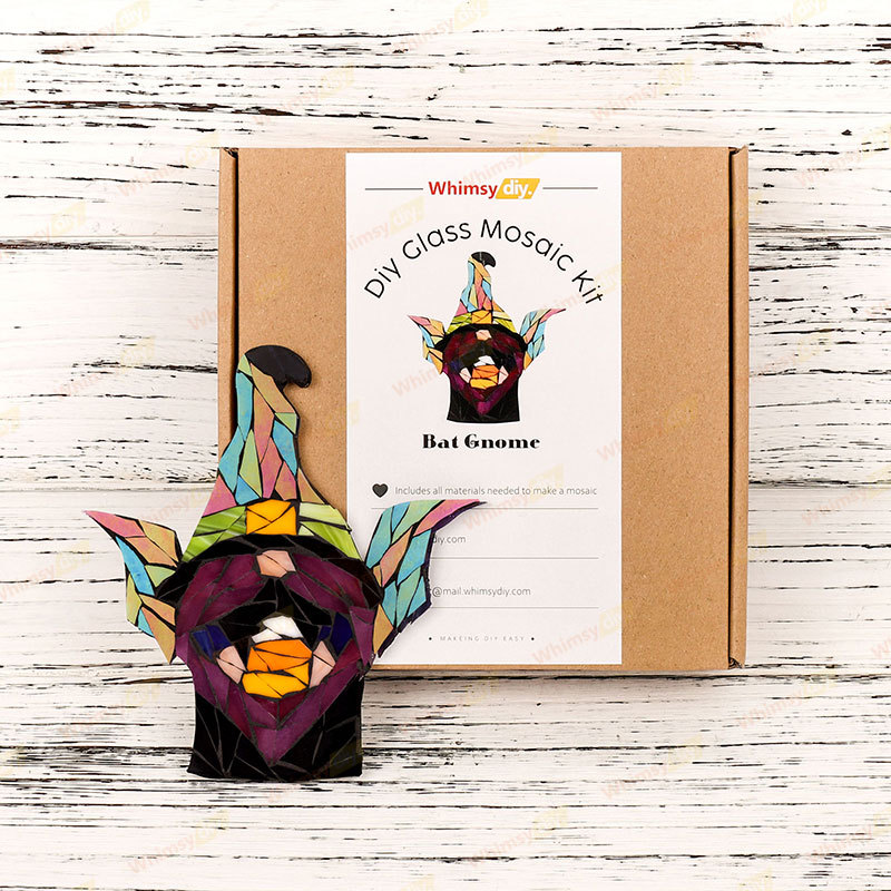 Bat Gnome Glass Mosaic Kit