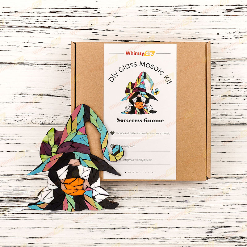 Sorceress Gnome Glass Mosaic Kit