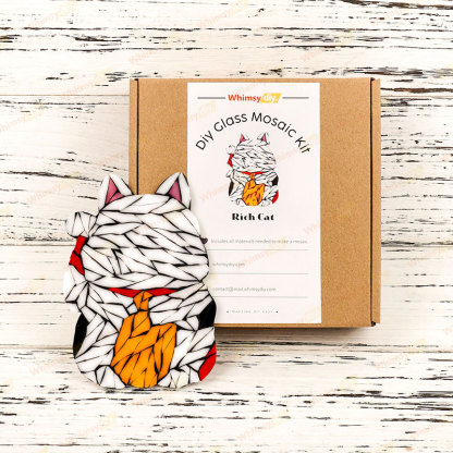 Fortune Cat Glass Mosaic Kit