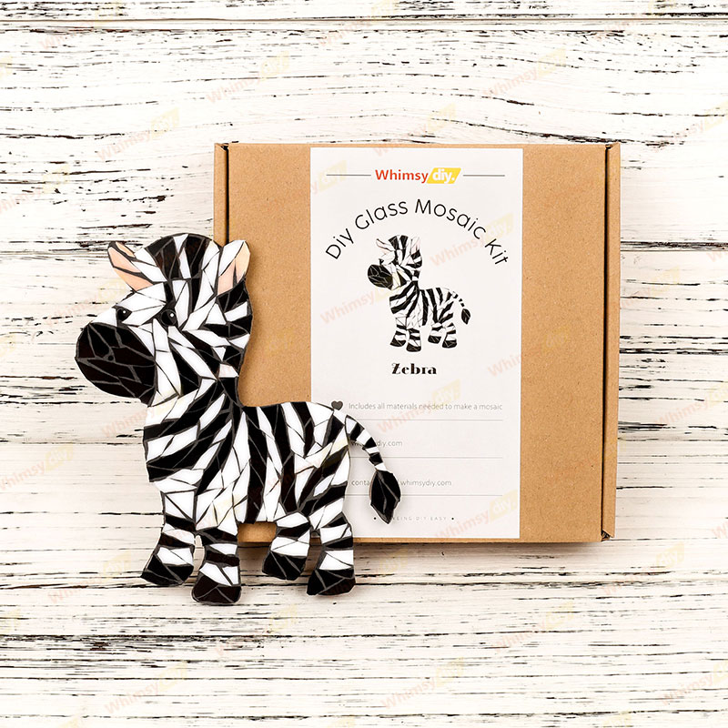 Zebra Glass Mosaic Kit-Ships on 8/10