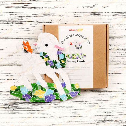 Spring Lamb Glass Mosaic Kit