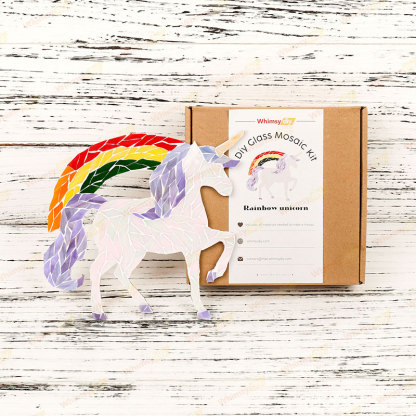 Rainbow Unicorn Glass Mosaic Kit