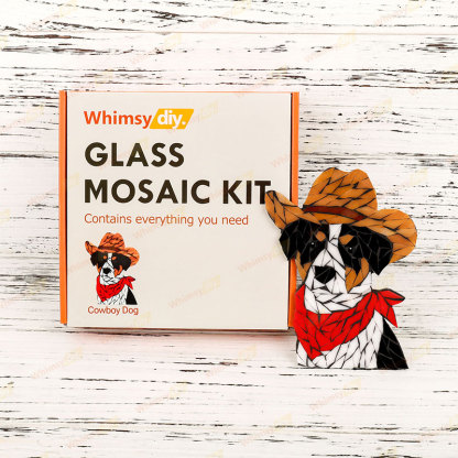 Cowboy Dog Glass Mosaic Kit
