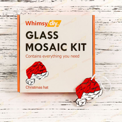 Christmas Hat Glass Mosaic Kit