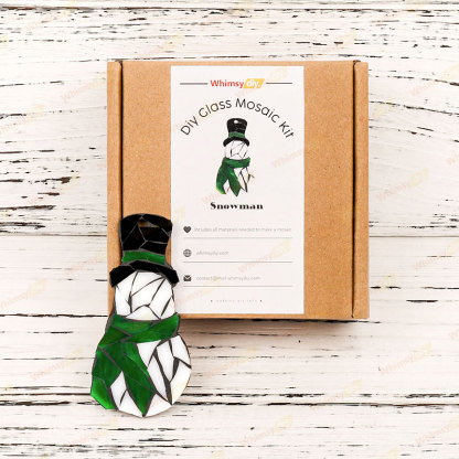 Snowman Glass Mosaic Kit