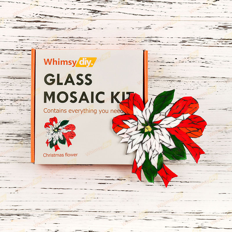 Christmas Flower Glass Mosaic Kit