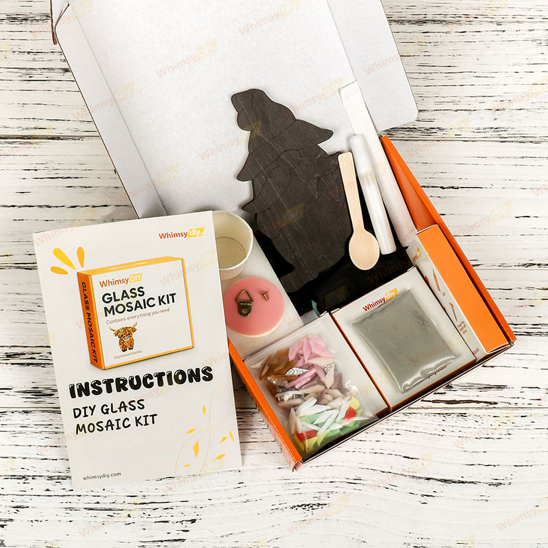 Whimsy DIY Easter Egg Gnome Style 1 Glass Mosaic Kit Puzzles