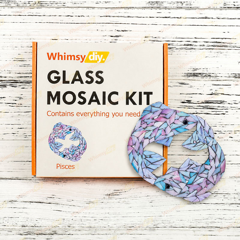 Whimsy DIY Twelve Constellations-Pisces Glass Mosaic Kit Puzzles