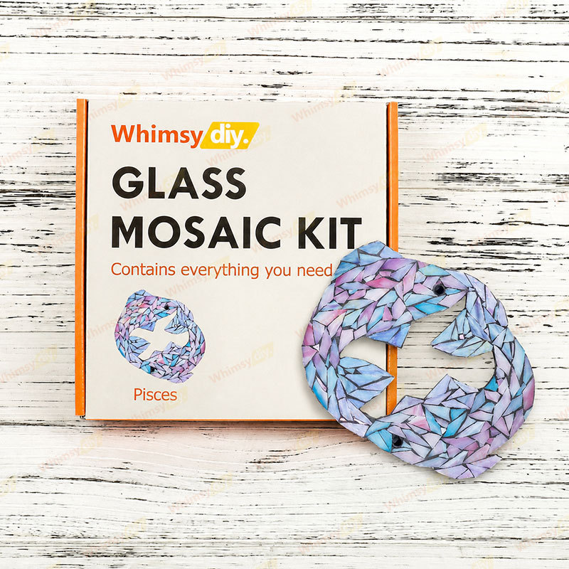 Whimsy DIY Twelve Constellations-Pisces Glass Mosaic Kit Puzzles