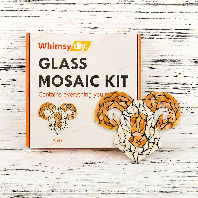 Whimsy DIY Twelve Constellations-Aries Glass Mosaic Kit Puzzles