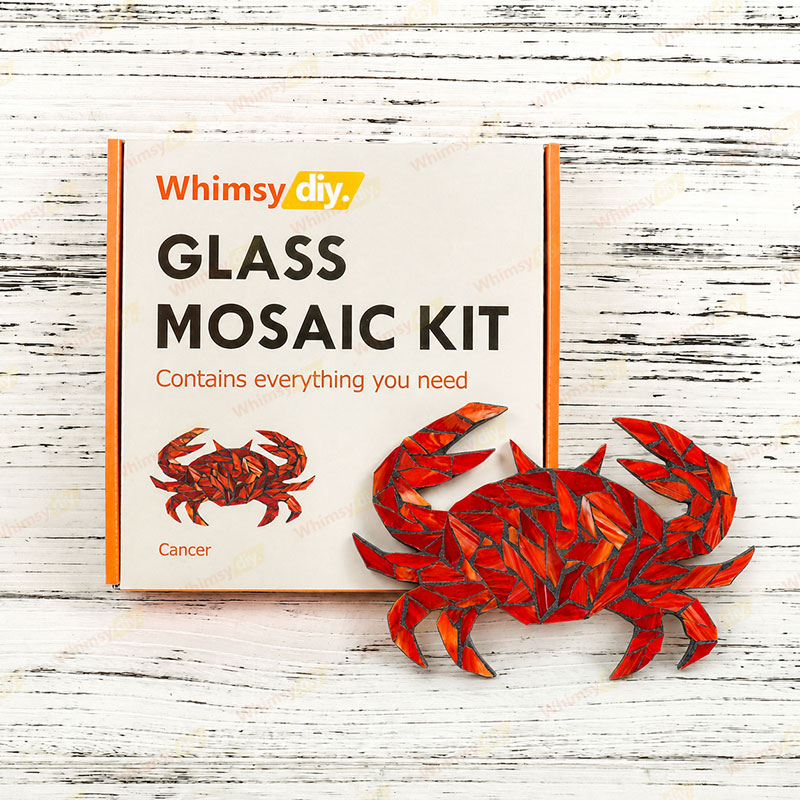 Whimsy DIY Twelve Constellations-Cancer Glass Mosaic Kit Puzzles