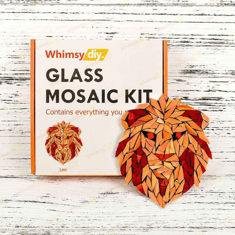 Whimsy DIY Twelve Constellations-Leo Glass Mosaic Kit Puzzles