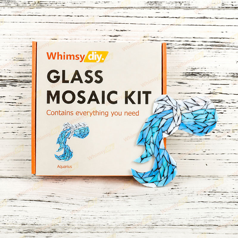 Whimsy DIY Twelve Constellations-Aquarius Glass Mosaic Kit Puzzles