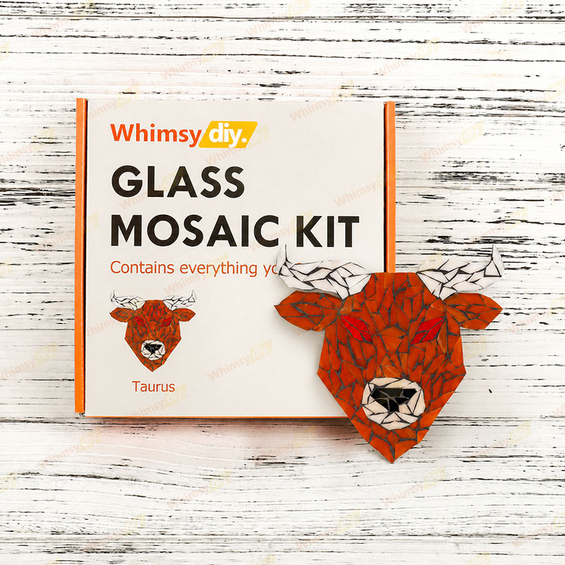 Whimsy DIY Zodiac-Taurus Glass Mosaic Kit Puzzles