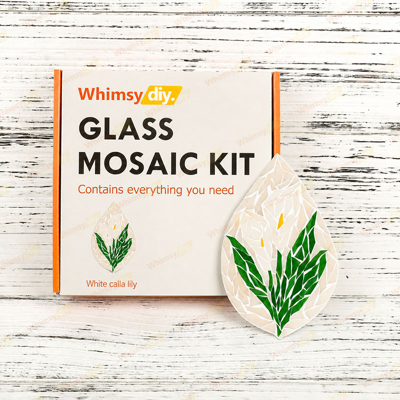 Whimsy DIY Calla lily Glass Mosaic Kit Puzzles