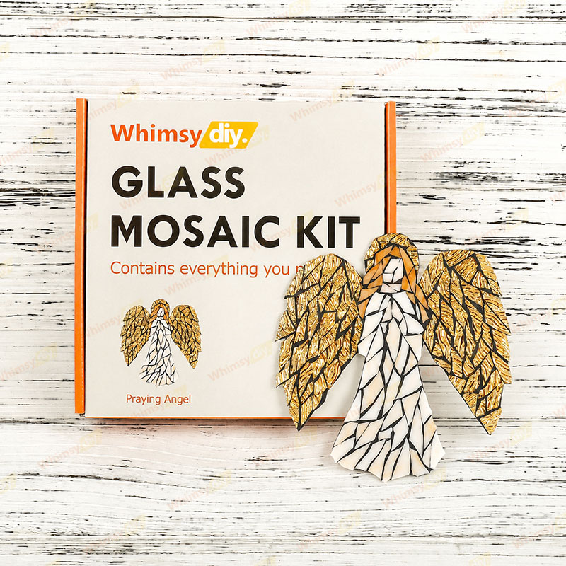 Whimsy DIY Praying Angel Glass Mosaic Kit Puzzles