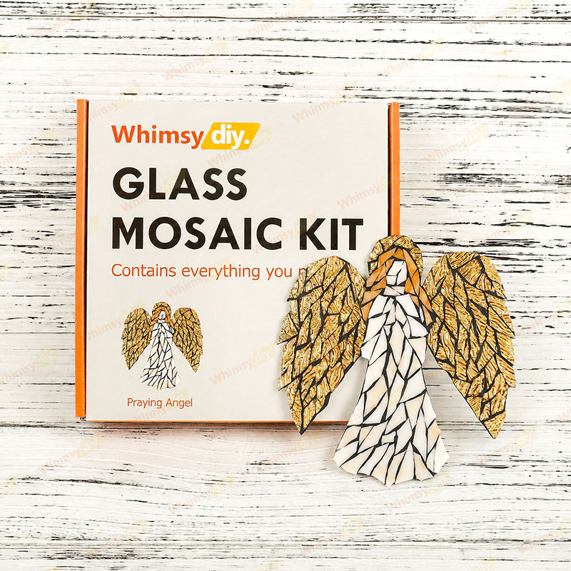 Whimsy DIY Praying Angel Glass Mosaic Kit Puzzles
