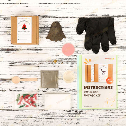 Christmas Bells Christmas Ornaments Glass Mosaic Kit-Style 1