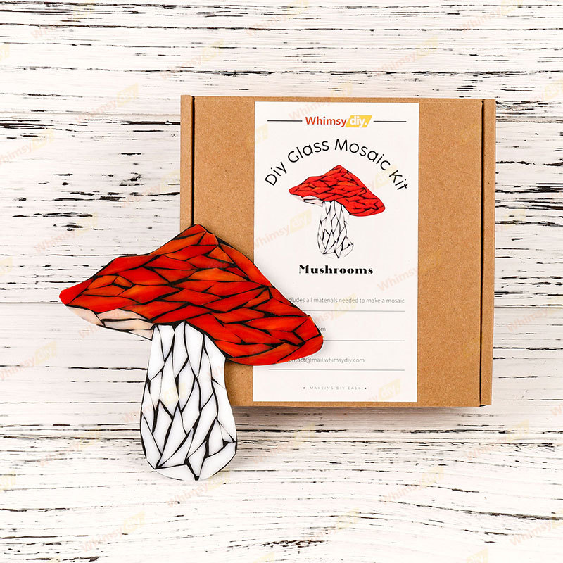 Mushroom Stained Glass Mosaic Kit
