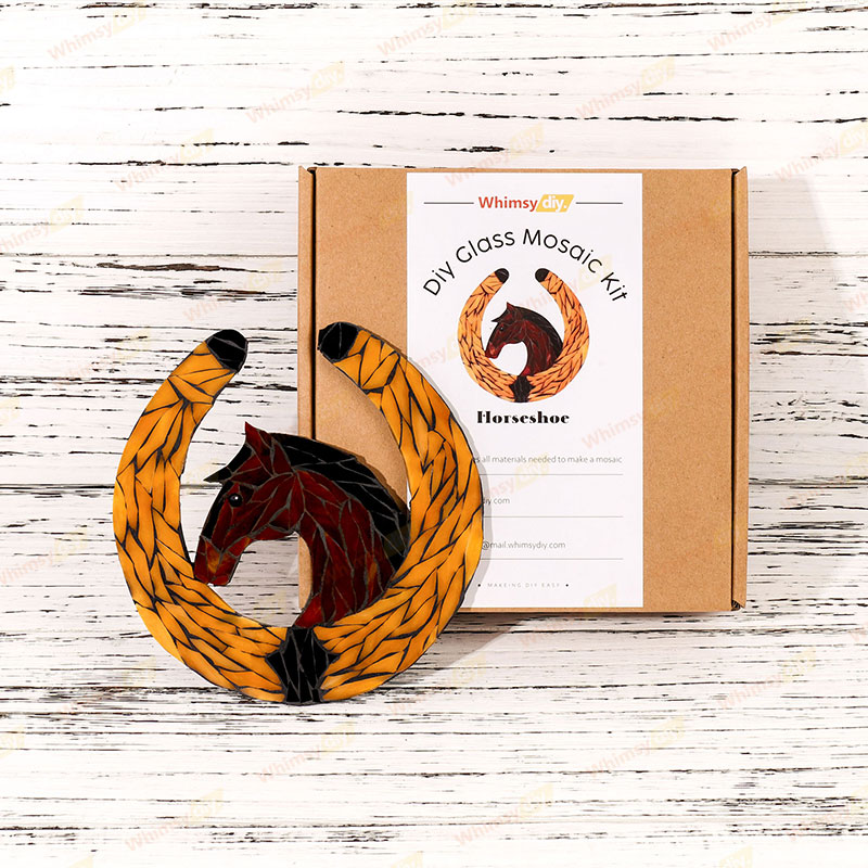 Horseshoe Stained Glass Mosaic Kit