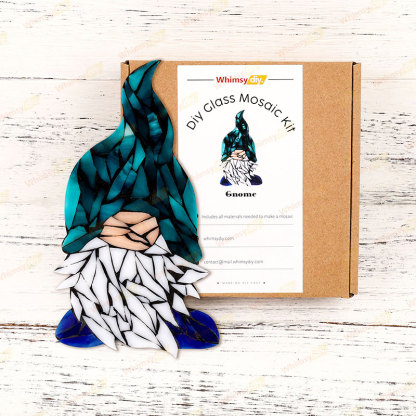 Gnome Glass Mosaic Kit | DIY Arts & Crafts Kit for Adults
