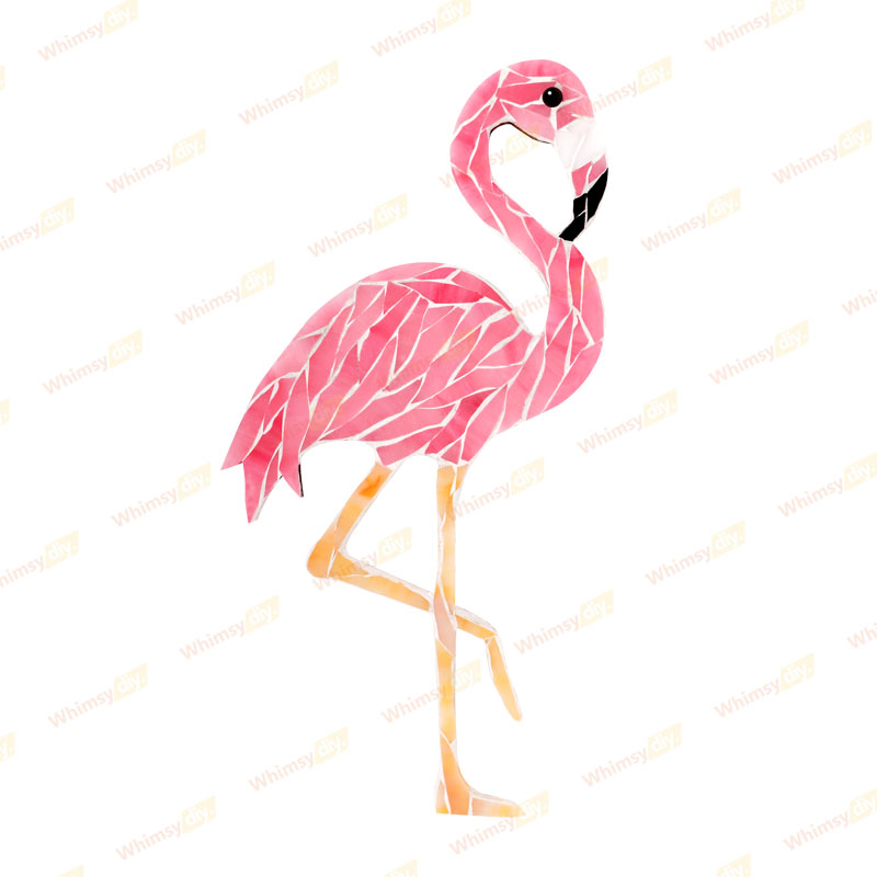 Flamingo Stained Glass Mosaic Kit