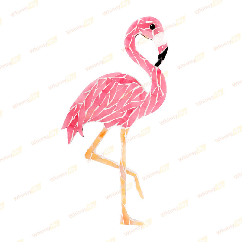 Flamingo Stained Glass Mosaic Kit