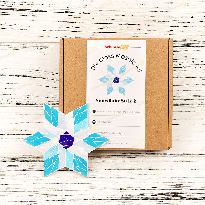 Snowflake - Style 2 Glass Mosaic Kit
