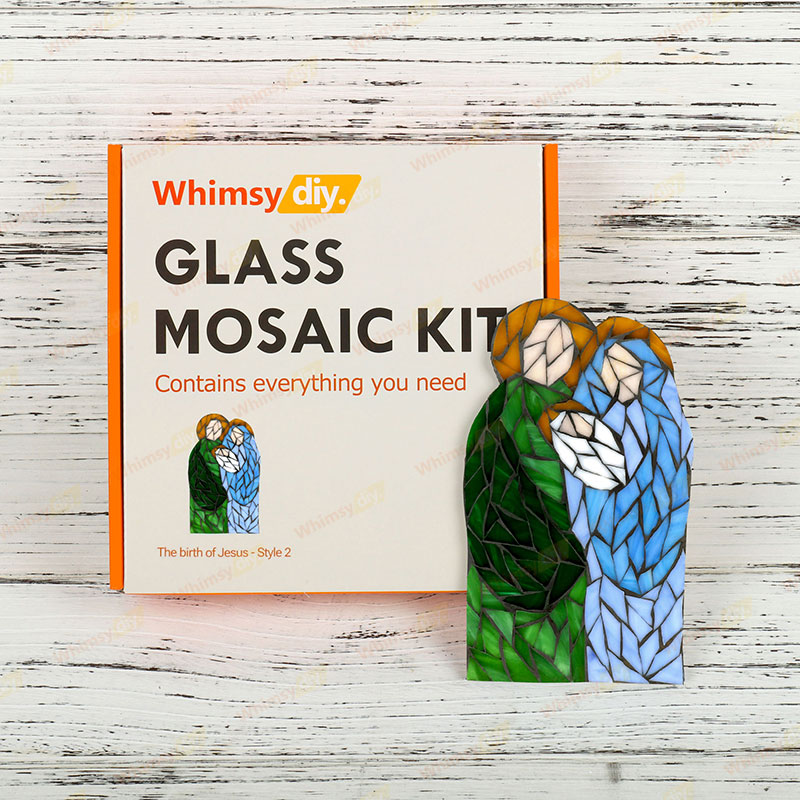 Whimsy DIY The Nativity of Jesus - Style 2 Glass Mosaic Kit Puzzles