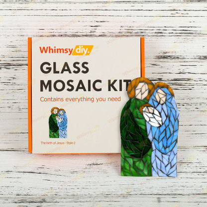 Whimsy DIY The Nativity of Jesus - Style 2 Glass Mosaic Kit Puzzles