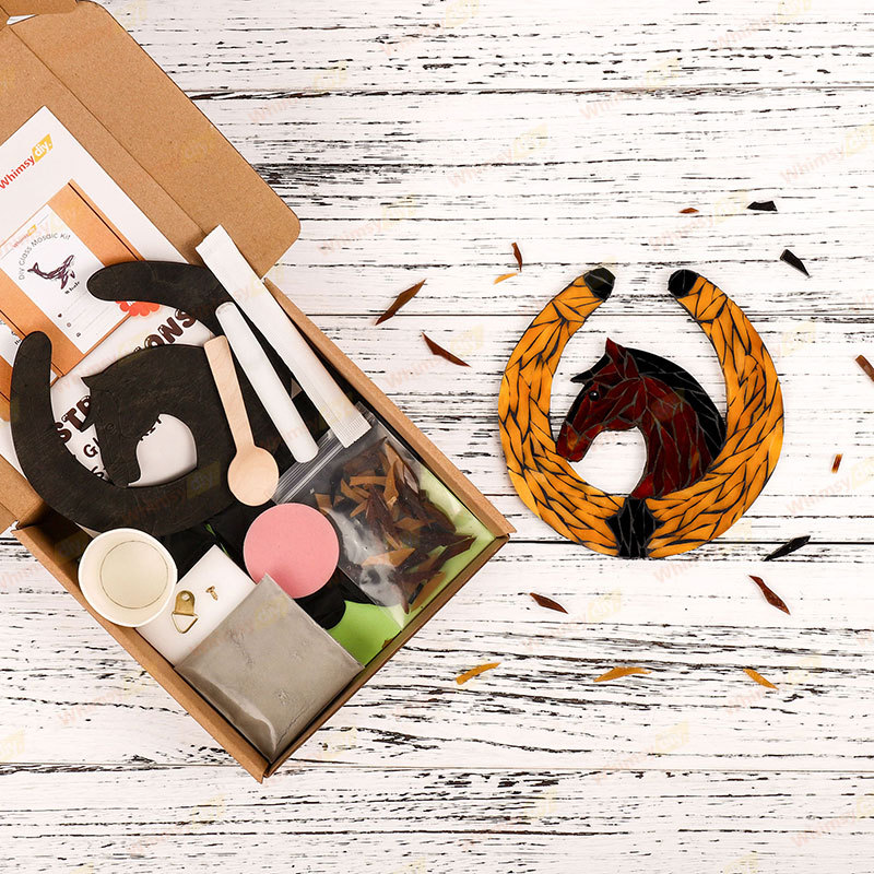 Horseshoe Stained Glass Mosaic Kit