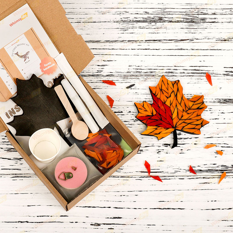 Maple Leaf Glass Mosaic Kit
