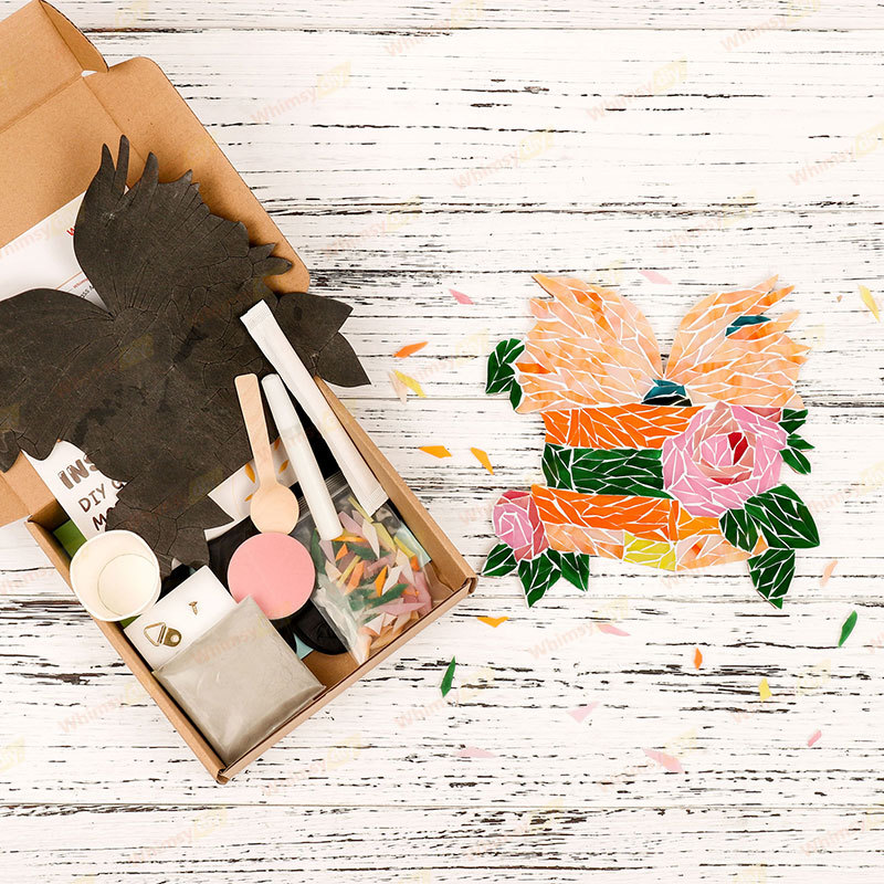 Book and Flower Glass Mosaic Kit