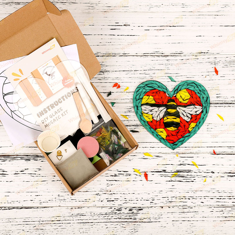 Love Bee Glass Mosaic Kit