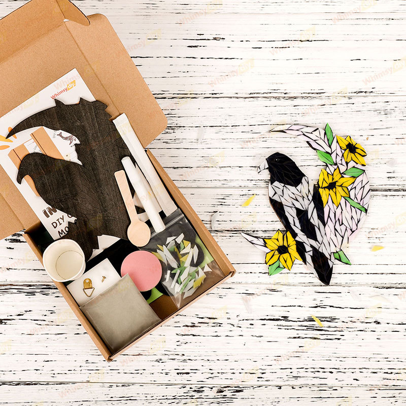 Moon Crow Glass Mosaic Kit