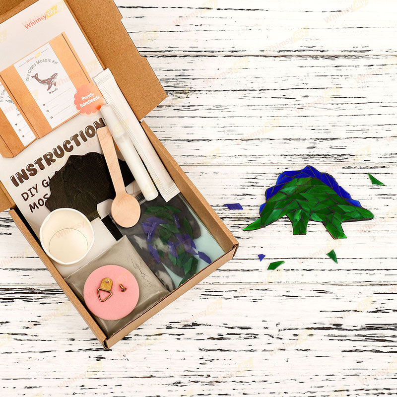 Stegosaurus Glass Mosaic Kit