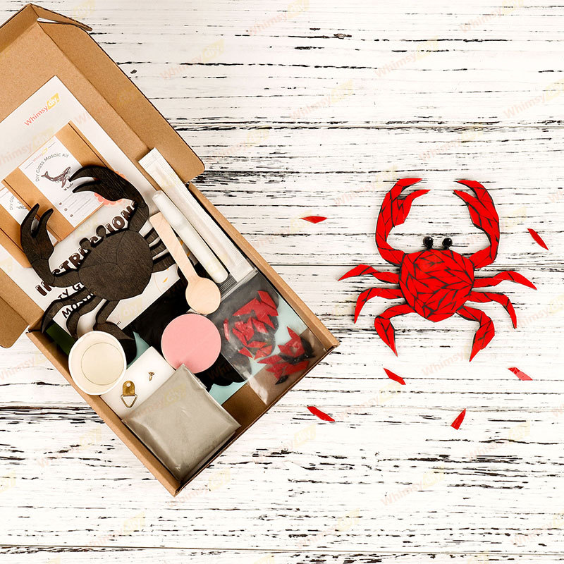 Crab Suncatcher Glass Mosaic Kit