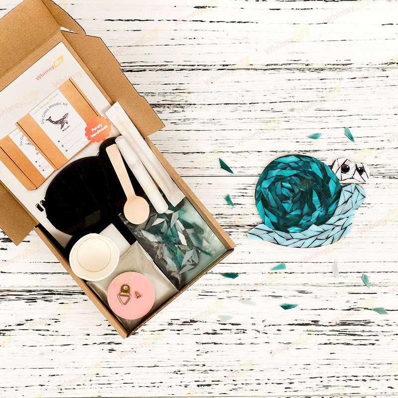 Snail Style 2 Glass Mosaic Kit-Ships on 8/10